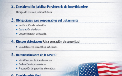 Posicionamiento de la APCPD sobre las transferencias internacionales de datos a Estados Unidos